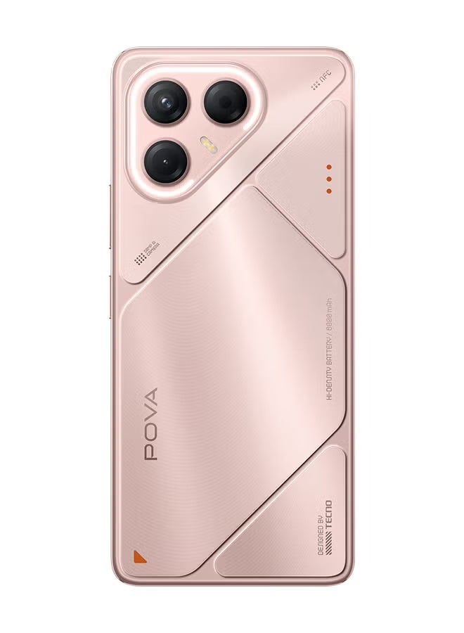 TECNO Pova 7  Dual SIM Stardust Pink 8GB 256GB 5G - Middle East Version & Riversong Audio L EA33 Wireless Headphones Black – Bluetooth 5.0, 10m Range, 2h Charging, 10h Playback, TF Card, FM Radio, Wired Headphones & 3.5mm Audio Cable, Stereo Sound Bundle - Image 5